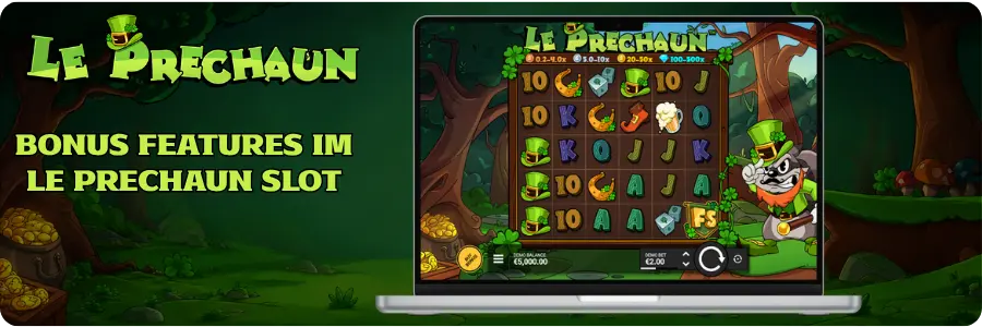 Bonus Features im Le Prechaun Slot
