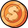 Bronze-Münze symbol